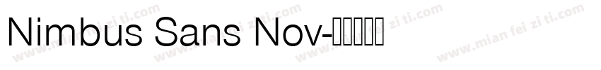 Nimbus Sans Nov字体转换